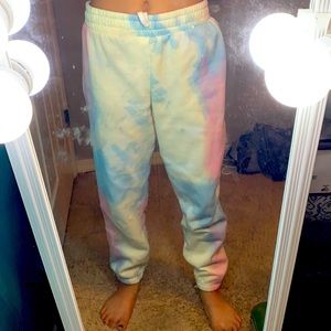 Tie dye sweat pants
